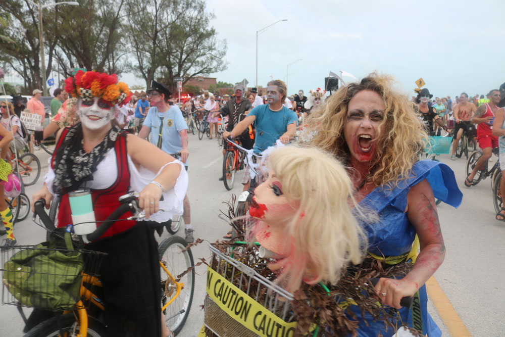 Zombie Bike Ride 2017 photo - Duval Street, Key West
